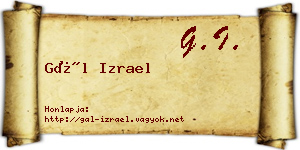 Gál Izrael névjegykártya