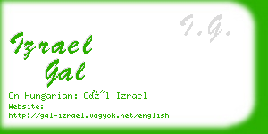 izrael gal business card